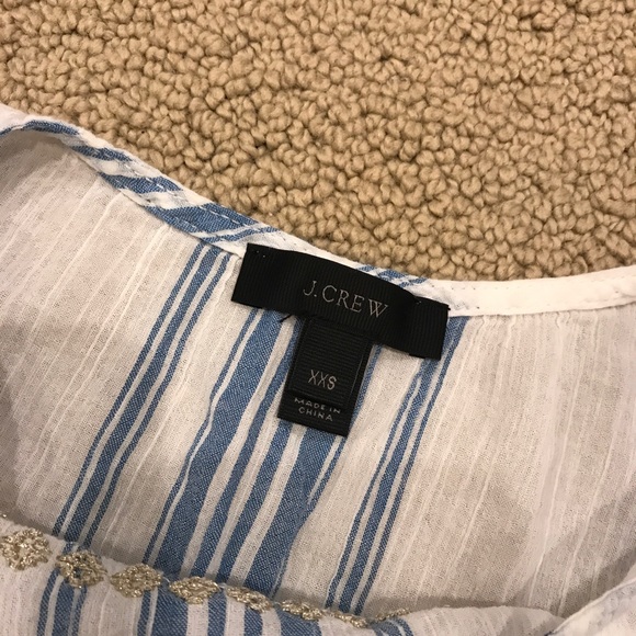 J.CREW | gold embroidered t-shirt - Picture 4 of 4